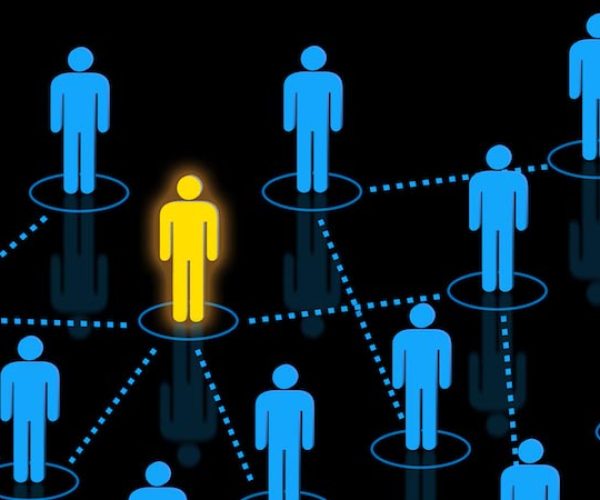 Human resources network icons concept